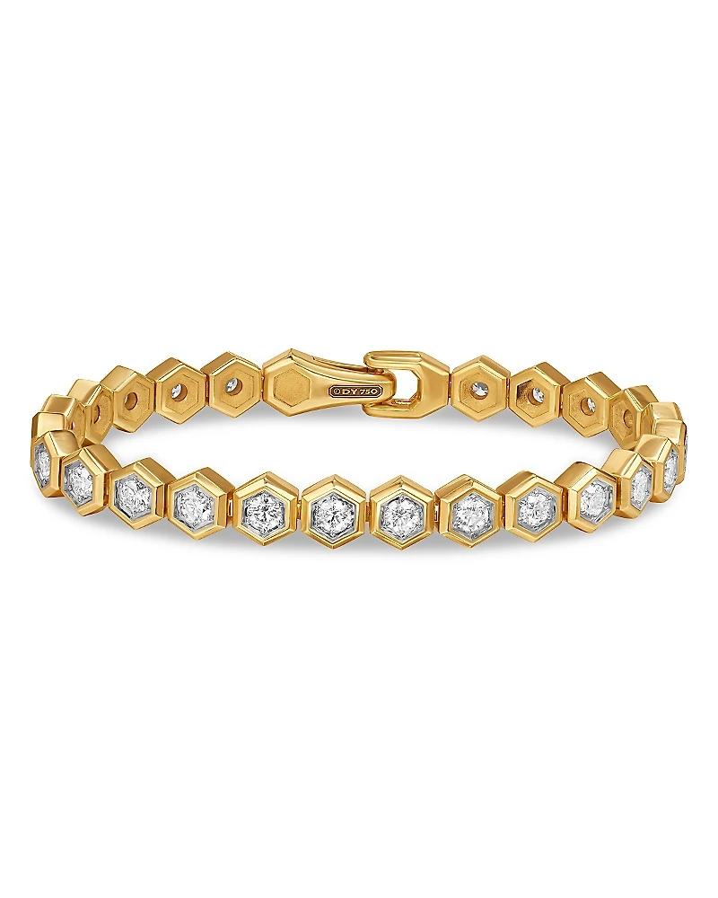 Men's Hex Pave Tennis Bracelet