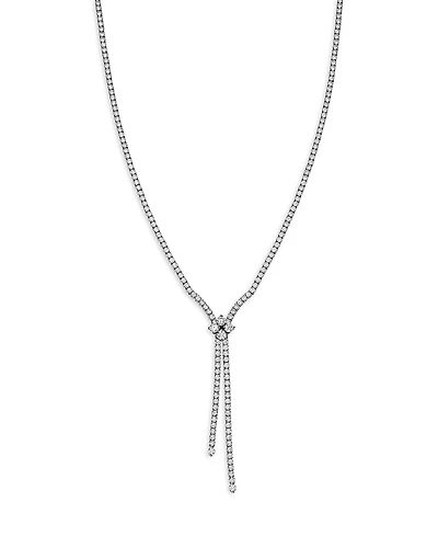 Roberto Coin Diamond Flower Lariat Necklace