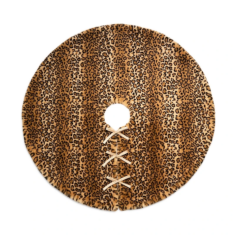 Bloomingdale's 48 Faux Fur Double Sided Printed Tree Skirt