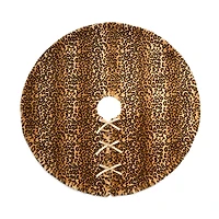 Bloomingdale's 48 Faux Fur Double Sided Printed Tree Skirt