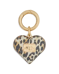 Ganni Leopard Bou Heart Charm