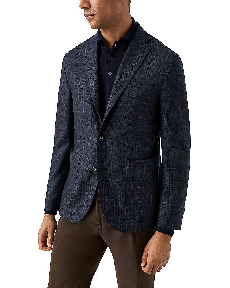 Eton Relaxed Fit Soft Wool Jacket