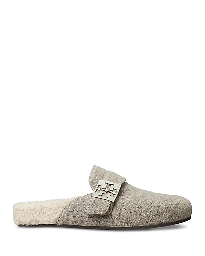 Tory Burch Women's Mellow Faux Shearling Mule Flats
