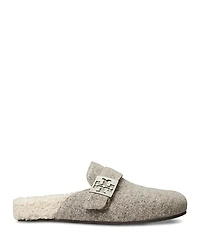 Tory Burch Women's Mellow Faux Shearling Mule Flats