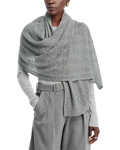 C by Bloomingdale's Cashmere Pointelle Over