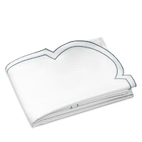 Dea Luxury Linens Artemide Embroidery Flat Sheet