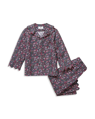 Petite Plume Girls' Fleurs de Saison Twill Colette Pajamas - Baby, Little Kid, Big Kid