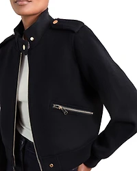 Reiss Wool Bomber Jacket