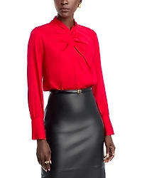 Elie Tahari The Lola Silk Stretch Top
