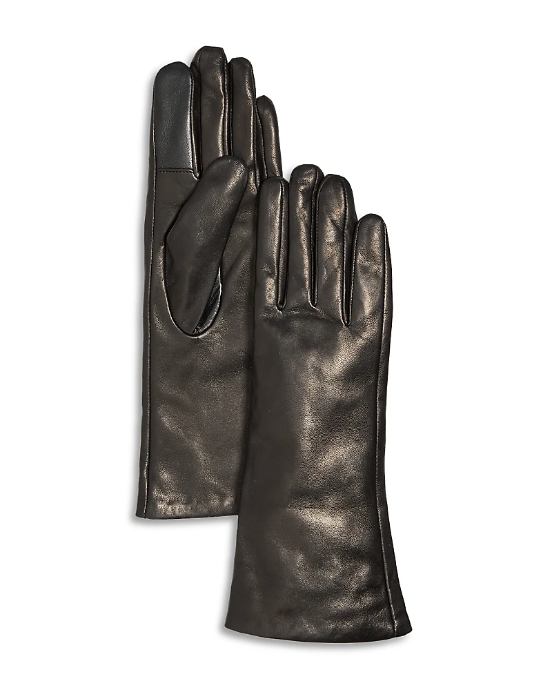 Bloomingdale's Cashmere Lined Leather Gloves