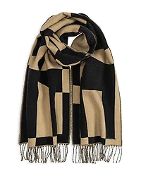 Echo Geo Double Face Jacquard Scarf