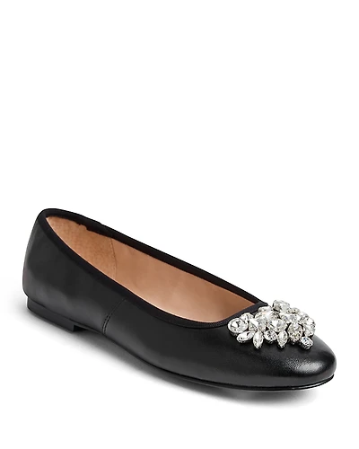 Jack Rogers Women's Ellina Embellished Leather Ballet Flats