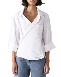 Cissa Solid Wrap Shirt