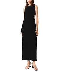 Maje Jewel Collar Maxi Dress
