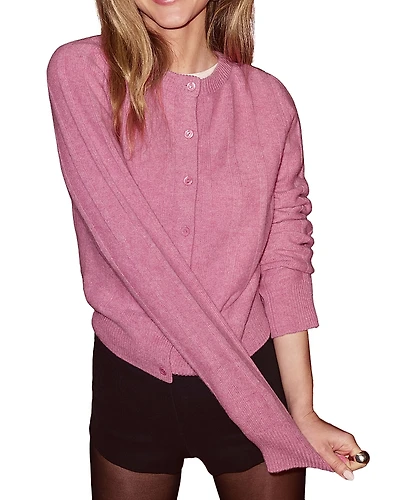 Reformation Hannah Wool Crewneck Cardigan
