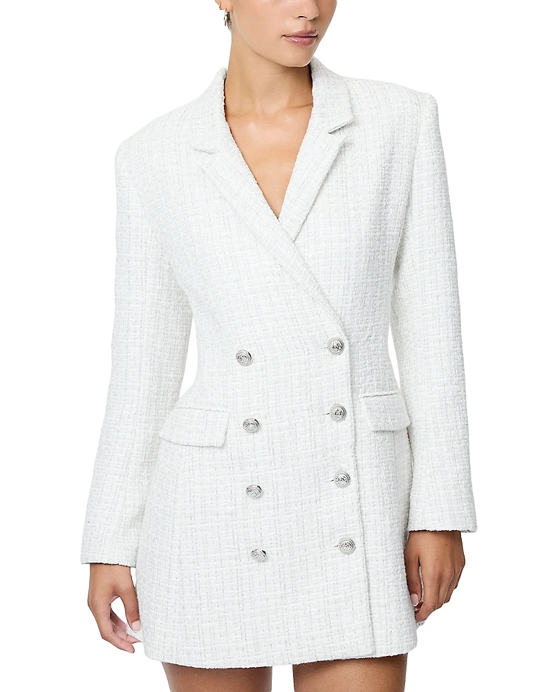 French Connection Scattered Tinsel Tweed Mini Dress