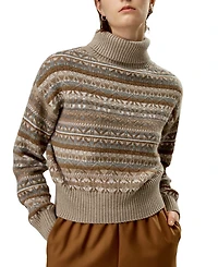 Lilysilk Fair Isle Cashmere Pullover