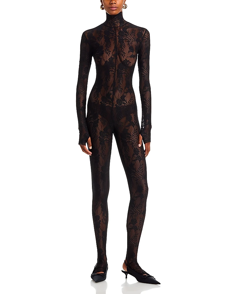 Norma Kamali Lace Catsuit