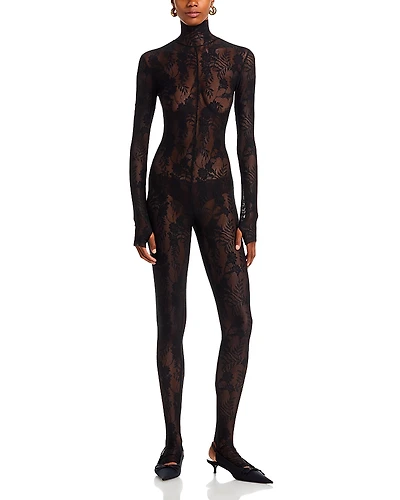 Norma Kamali Lace Catsuit