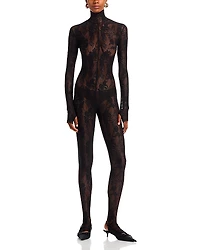 Norma Kamali Lace Catsuit
