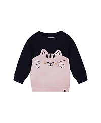 Deux par Girls' Long Bi-Material Top - Baby