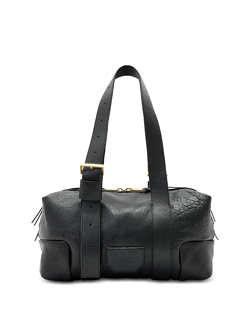 Allsaints Ares Grained Leather Shoulder Bag