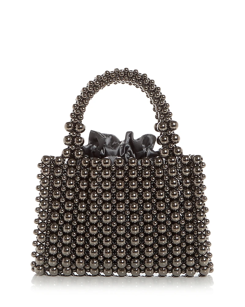 Aqua Beaded Top Handle Bag - Exclusive