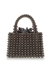 Aqua Beaded Top Handle Bag - Exclusive
