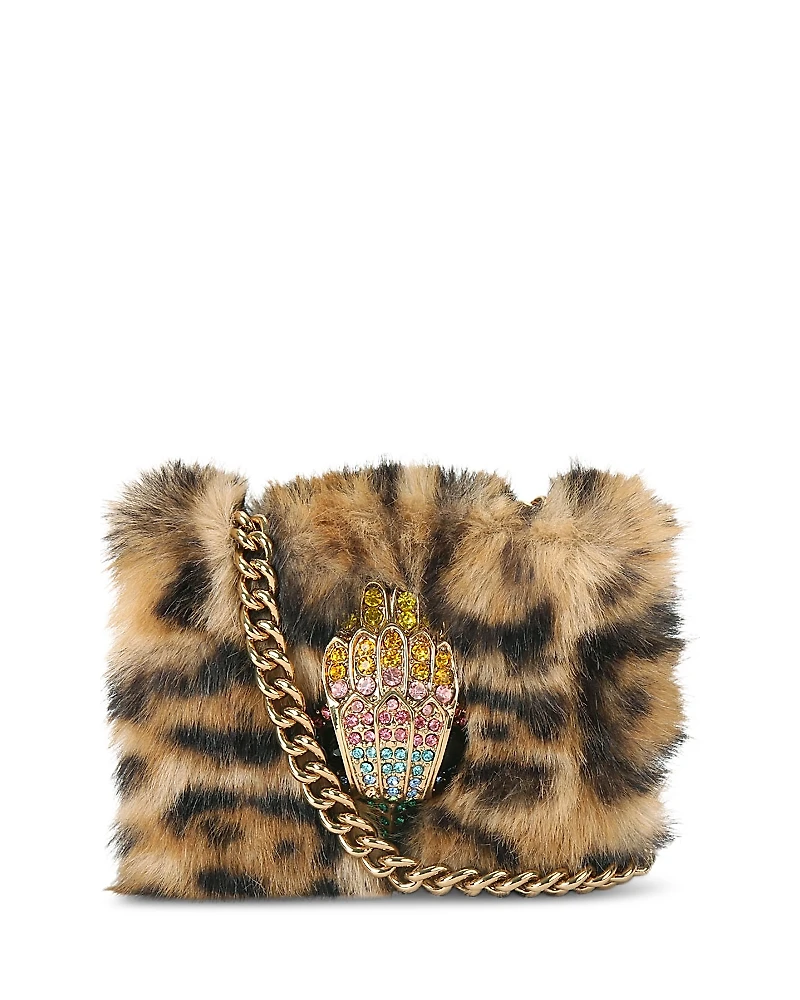 Kurt Geiger London Kensington Eagle Micro Faux Fur Shoulder Bag