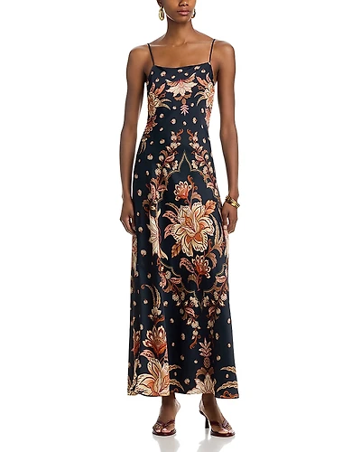 Farm Rio Majestic Garden Maxi Slip Dress
