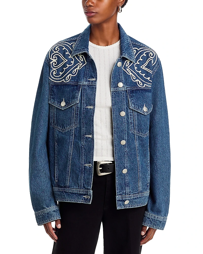 Farm Rio Cornely Soutache Denim Jacket