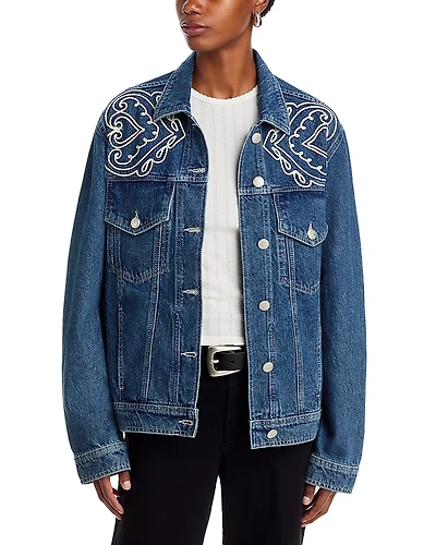 Farm Rio Cornely Soutache Denim Jacket