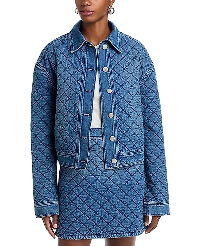 Farm Rio Quilted Denim Jacket