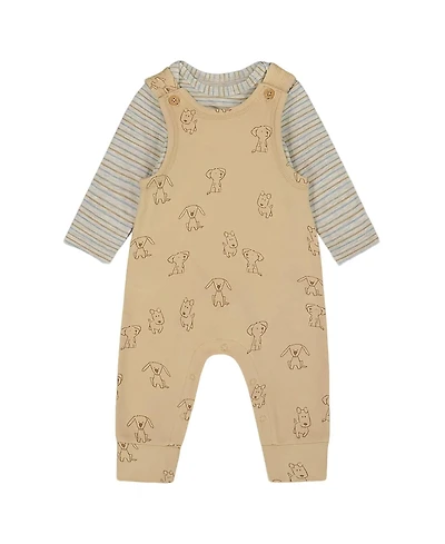 Deux par Boys' Organic Cotton Onesie with Overalls Set - Baby