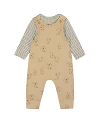 Deux par Boys' Organic Cotton Onesie with Overalls Set - Baby