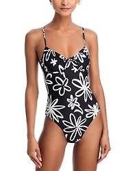 Solid & Striped The Malika Floral Print Swimsuit