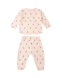 Rylee + Cru Girls' Candy Cane Print Long Sleeve Tee & Pants Set - Baby