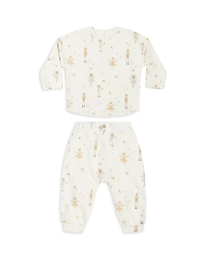 Rylee + Cru Girls' Nutcracker Long Sleeve Tee & Pant Set - Baby