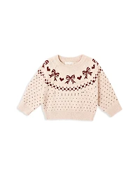 Rylee + Cru Girls' Bows Fair Isle Sweater - Baby