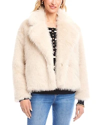Karen Kane Cropped Faux Fur Jacket