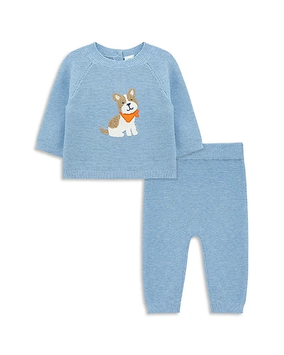 Little Me Boys' Puppy Sweater & Pants Set - Baby
