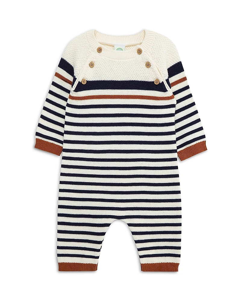 Little Me Boys' Block Stripe Coverall - Baby