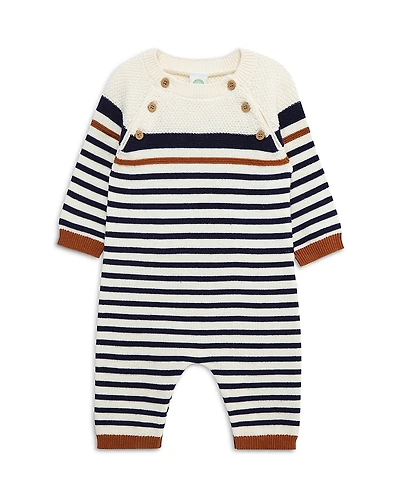 Little Me Boys' Block Stripe Coverall - Baby