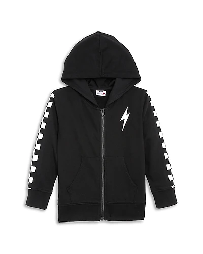 Mish Boys' Check Zip Hoodie