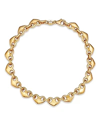 Bloomingdale's Fine Collection Heart Link Chain Bracelet