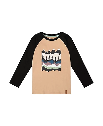 Deux par Boys' Long Raglan Sleeve Jersey Tee - Little Kid, Big Kid