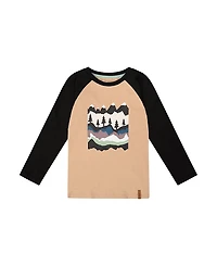 Deux par Boys' Long Raglan Sleeve Jersey Tee - Little Kid, Big Kid