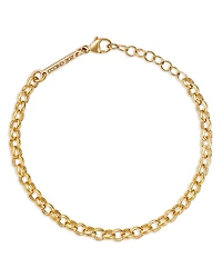 Zoe Chicco 14K Yellow Gold Heavy Metal Rolo Link Chain Bracelet