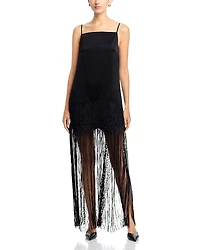Ungaro Nino Fringe Trim Dress