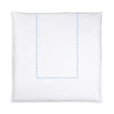 Christian Fischbacher Foglia Embroidered Sateen Duvet Cover